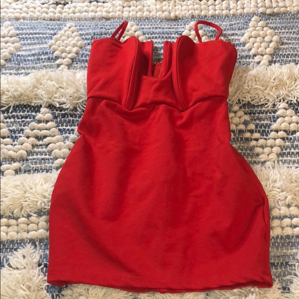 Superdown red mini dress